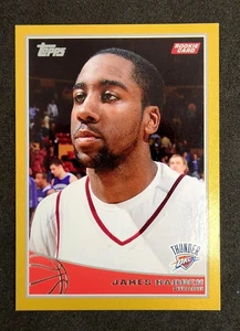 2009-10 Topps James Harden Gold Rookie RC /2009 Thunder NBA Card - Picture 1 of 2