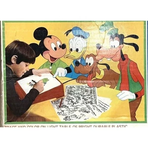 Vintage World of Disney By Lakeside Light Up Drawing Desk #5340 (WORKS!) 10215 - Picture 1 of 5