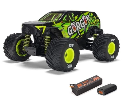 ARRMA Gorgon Grom 4x4 1/16 Scale RTR Brushed Monster Truck Yellow ARA2130T1 - Imagem 1 de 4