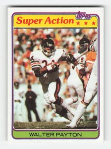 Walter Payton 1981 Topps #202 casi como nuevo o mejor - Imagen 1 de 2