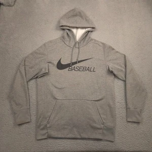 Nike Baseball Dri FIT Hoodie Herren L grau Fleecepullover BQ8456 063 - Bild 1 von 12