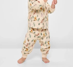 Baby Boys Girls size 0 WINNIE THE POOH cotton flannel button up pyjamas NEW 555 - Picture 1 of 4