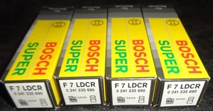F7LDCR 0241235690 BOSCH SUPER 4X Candela PER BMW PORSCHE RENAULT VAUXHALL - Imagen 1 de 1