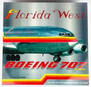 Modellino El Aviador/InFlight 200 EAV730 Floria West Boeing 707 'N730FW' scala 1/200 - Foto 1 di 6