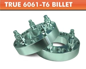 2 Wheel Adapters 5x4.5 To 8x6.5 Hub Centric to 8x6.5 Wheel 125.2mm Bore | 1" - Picture 1 of 2