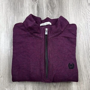 Suéter Pullover Peter Millar Manga Larga 1/4 Cremallera Para Hombre Talla Xtra Grande Púrpura - Imagen 1 de 10