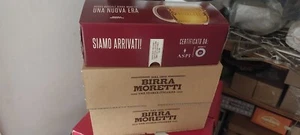 12 Boccali Bicchieri Birra Moretti MAI USATI In confezione Originali...6 x2 - Foto 1 di 4