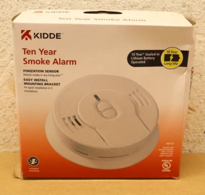 Kidde I9010, Sealed Lithium Battery Power Smoke Alarm, White
