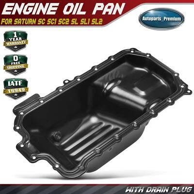 Cacerola de aceite del motor con tapón de drenaje para Saturn SC SC1 SC2 SL1 SL2 SW1 SW2 L4 1,9 L Foto 1 de 4