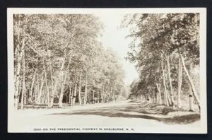 Presidential Highway Shelburne NH ca. 1940er Echtfoto Postkarte RPPC New Hampshire - Bild 1 von 2