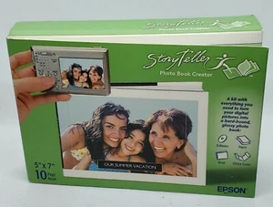 Epson StoryTeller 5x7" 10 Page Photo Book Creator Paper Software & Glossy Cover - Picture 1 of 7