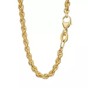 45cm Zopfkette 585 Gelb Gold 14 Karat Halskette Kordel hohl 3,3mm Breit 3663 - Bild 1 von 2