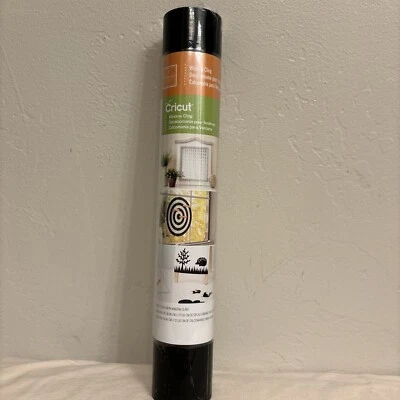 Cricut Window Cling Roll in Black 2002518 12" x 48" BRAND NEW - Image 1 of 4