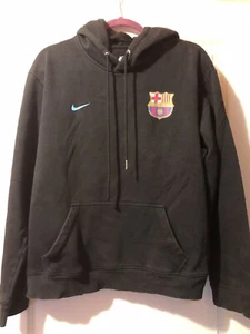 Barcelona Herren Hoodie mittelschwarz Nike FCB Fußball Fußball Pullover Sweatshirt - Bild 1 von 8
