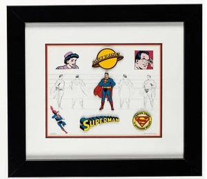 Warner Bros. & DC Comic SUPERMAN Commemorative Pin Lithograph Set #451/1500 2001 - Picture 1 of 7
