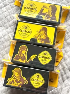 Juego completo de 4 soportes y altavoces para smartphone Ado x Georgia nuevos de Japón - Imagen 1 de 5
