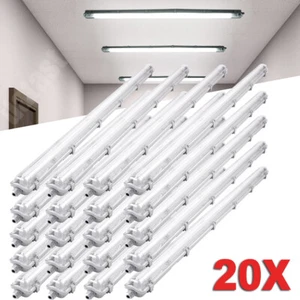 20x 150cm LED lámpara de habitación húmeda Eco lámpara de bañera tubo T8 blanco neutro - Imagen 1 de 12