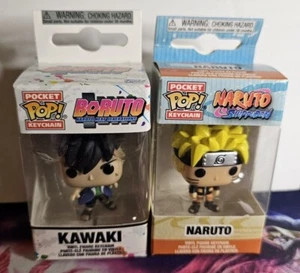 x2 Funko Pop Llavero de Bolsillo Boruto Naruto Próximas Generaciones Kawaki Naruto Anime - Imagen 1 de 2