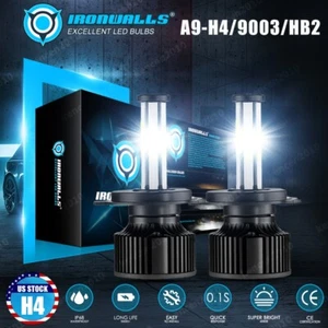 6-side 9003 H4 LED Headlight Bulbs Kit 450000LM High Low Beam Super Bright White - Picture 1 of 12