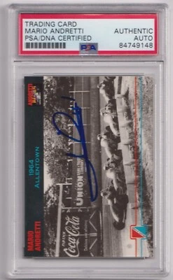 MARIO ANDRETTI 1992 Andretti Racing #23 Signed AUTO Card PSA DNA Certified F1 - Image 1 of 2