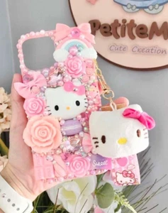 Jolie coque téléphone Kawaii Bling Kitty - Photo 1 sur 1