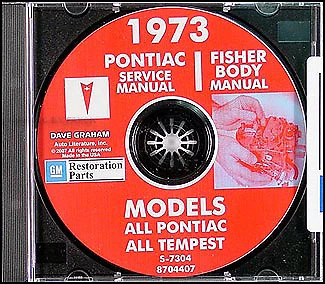 1973 Pontiac Shop Manual and Body Reair PDF on CD Service - Image 1 of 3