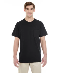 Gildan G530 Unisex Heavy Cotton Pocket Short Sleeve T Shirt Stylish T-Shirt - Picture 1 of 14