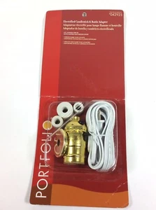 Set kit lampada adattatore candelabro e bottiglia NUOVO da portafoglio - Foto 1 di 4