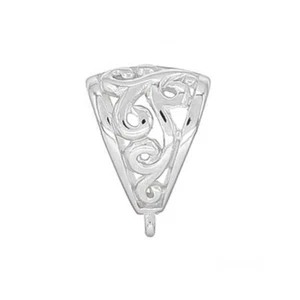 Large Sterling Silver Slider Pendant Clasp Bail Connector #51372 - Picture 1 of 3