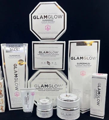 Glamglow Supermud Clearing Treatment Sizes Mini .5oz 1oz Full 1.7oz Mega 3.5oz