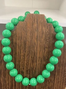 Large Faux Pearls Green Beaded Necklace for Women Novelty Necklace Creative - Picture 1 of 6
