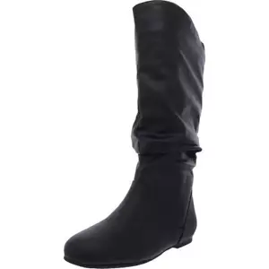 Journee Collection Womens Jayne Extra Wide Calf Knee-High Boots Flats BHFO 8274 - Picture 1 of 3