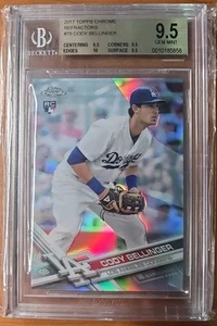 2017 Topps Chrome 79 Cody Bellinger Rifrattore RC Rookie Card BGS 9.5 (Vero GIOCO PERFETTO+) - Foto 1 di 2