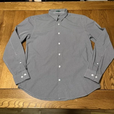 Jasper Conran Men’s Size S Black And White Print Shirt 100% Cotton 15” Neck - Image 1 of 4