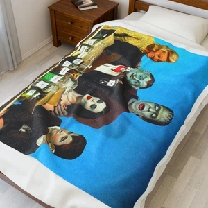 The munsters Plush Blanket, Cozy Throw Ladies Fun Blanket Art Decor KIds Room - Picture 1 of 15