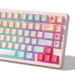 Japanese Cute Keycaps - PBT Keyboard Keycaps Custom Shine Through Backlit 60 ... - Picture 1 of 6