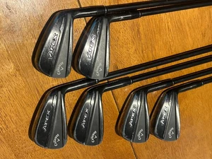 Callaway Apex Ti Fusion Forged Irons 6-PW,AW KBS PGI 70 shaft R-Flex Graphite RH - Picture 1 of 3