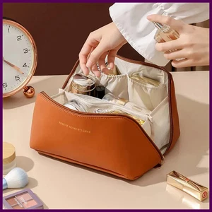 PU Fashion and Convenient Makeup Bag, Travel Storage Bag, Large Capacity Toilet - Picture 1 of 28