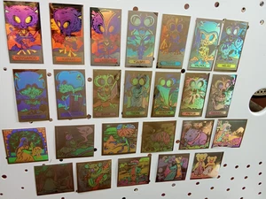 RARE LOT DE  25 IMAGES HOLOGRAMME FANTASTICKERS PANINI 1989-ALIEN ET AUTRE..TTBE - Imagen 1 de 17