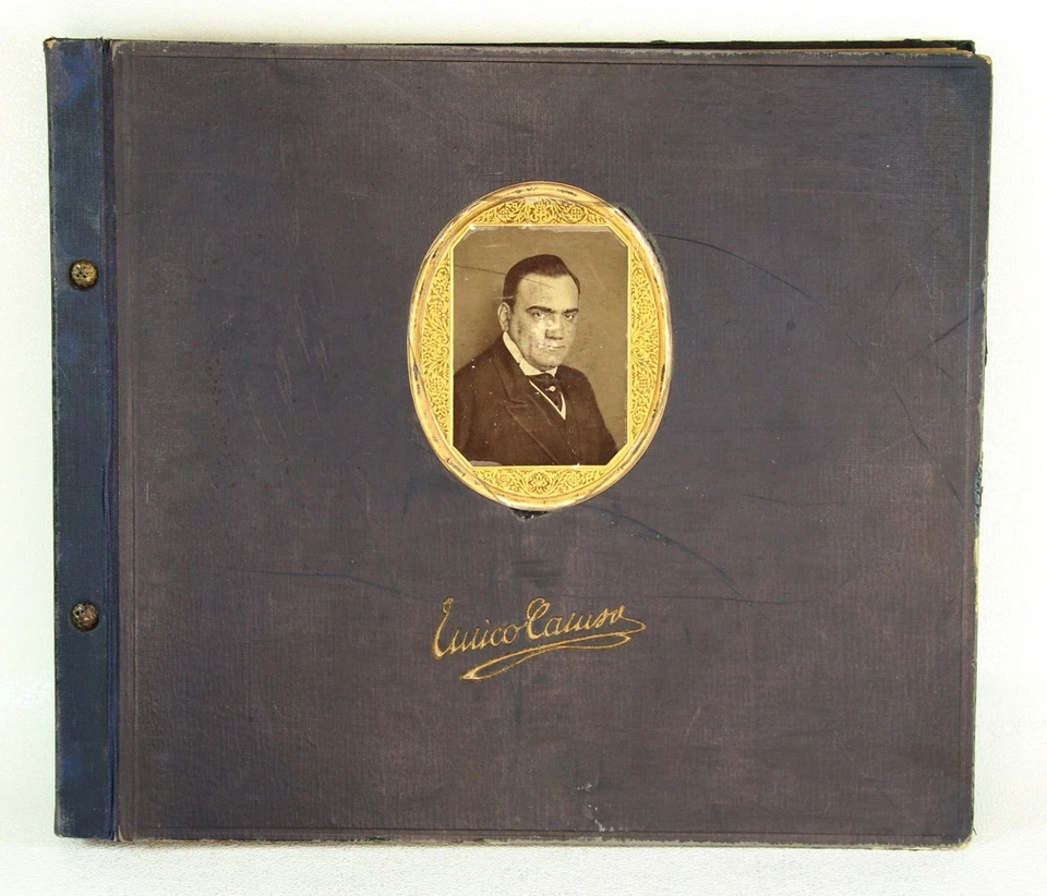 12x ENRICO CARUSO im original Deut. Grammophon Album 78rpm Schellackplatte A411 - Bild 1 von 4