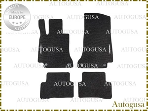 NEW LHD CAR FLOOR MATS FOR MERCEDES BENZ W205 C-CLASS 14-21 VELOUR CARPET LINERS - Picture 1 of 5