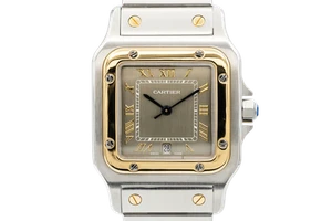 Cartier Santos Galbee 29mm Steel & 18ct Yellow Gold W20011C4/1566 Circa 2000s - Picture 1 of 12