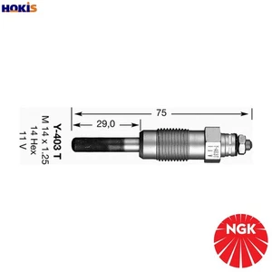 4x GLOW PLUG 6140 FOR FORD NISSAN TRADE/Van/Platform/Chassis TERRANO/�/II 2.7L - Picture 1 of 12
