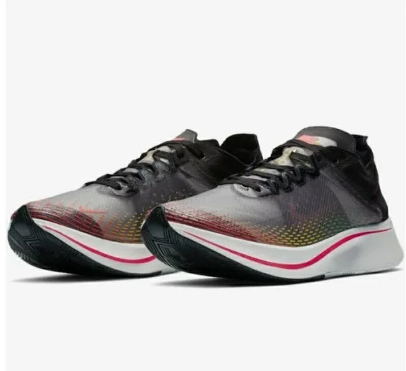 Size 9.5 - Nike Zoom Fly SP Fast Black Red Orbit Green - Image 1 of 4