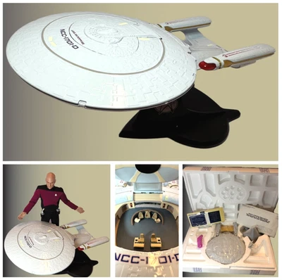 Star Trek Enterprise-D 1701-D Franklin Mint Diecast 25th Anniversary White 🆕NIB - Image 1 of 4