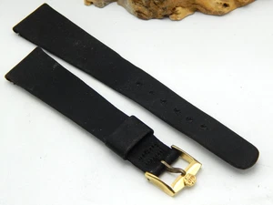 Vintage 1960s Jules Jurgensen Silk watch band with Logo Buckle 17.5mm 11/16 inch - Picture 1 of 5