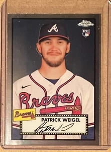 2021 Topps Chrome Platinum Anniversary PATRICK WEIGEL RC Rookie #105 Braves - Picture 1 of 2