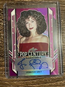 JENNIFER GREY 2021 Leaf Metal Pop Century Autograph Pink #6/10