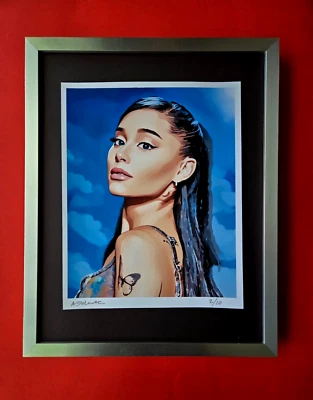 亚历山大·杜拉克手工签名正品印刷品 | ARIANA GRANDE Ltd.Ed. of 10 COA 认证 — 第 1/3 张图片