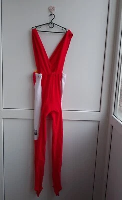 Medias con tirantes Santini Red Breeze Coolmax térmicas con cremallera talla XL 50 Foto 1 de 4